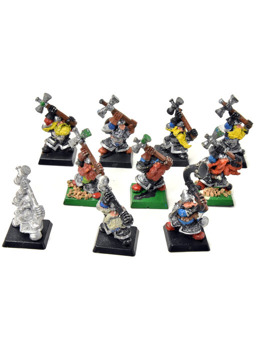 DWARFS 10 Hammerers #2 METAL no shield Warhammer Fantasy