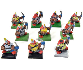 DWARFS 10 Miners #1 METAL Warhammer Fantasy