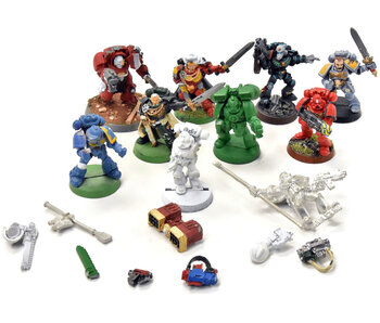 SPACE MARINES 10 Loose Models #1 METAL Warhammer 40K