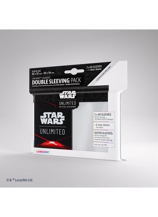Star Wars Unlimited Art Sleeves Double Sleeving Pack - Space Red