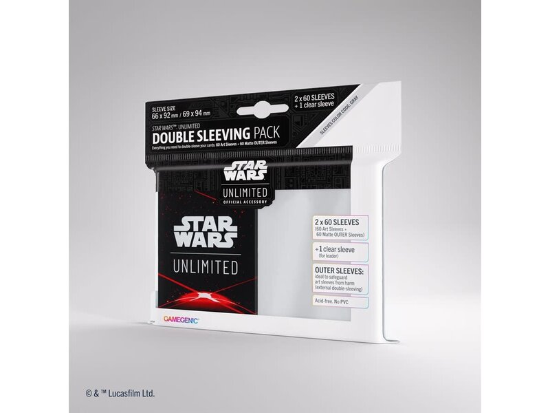 Gamegenic Star Wars Unlimited Art Sleeves Double Sleeving Pack - Space Red