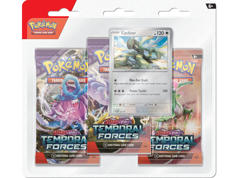Pokémon Trading cards Pokémon TCG SV5 Temporal Forces 3 Pack Blister