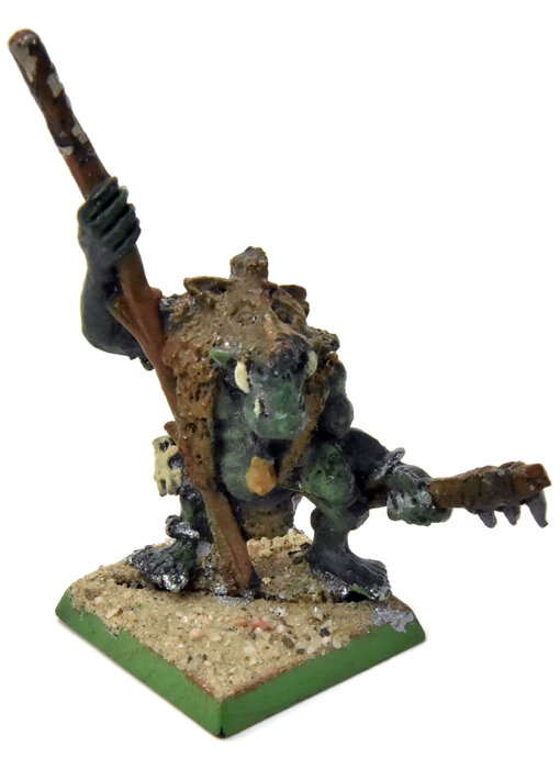 ORCS AND GOBLINS Savage Orc Standard #1 METAL Missing top banner Fantasy