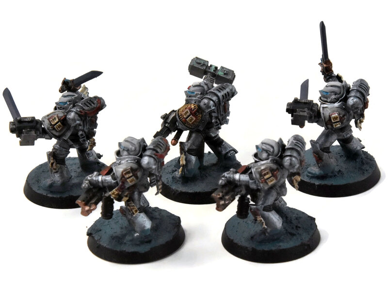 Games Workshop GREY KNIGHTS  5 Purifier Squad #1 Warhammer 40K WELL PAINTED