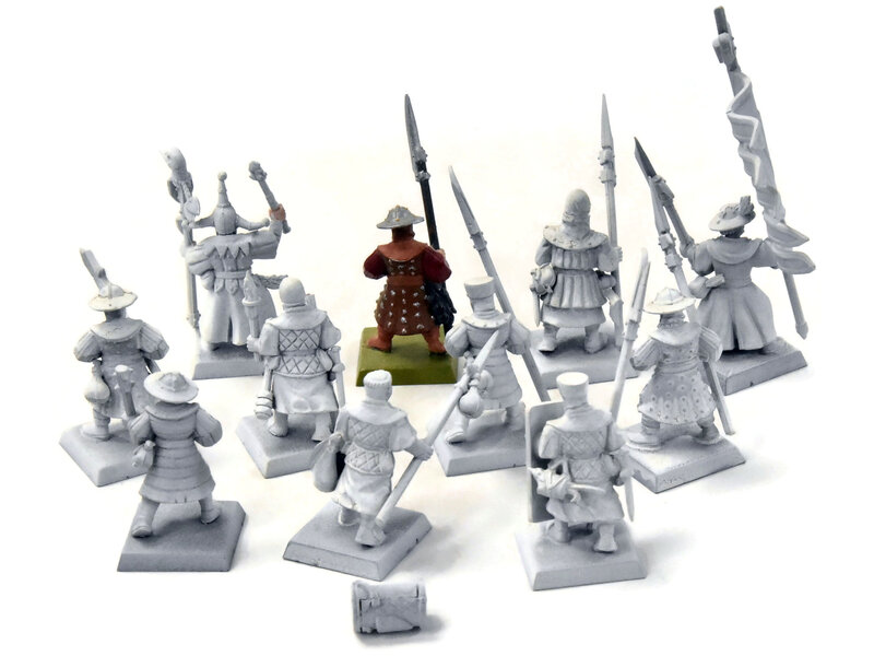 Games Workshop BRETONNIA 10 Men At Arms MISSING SHIELD #1 Warhammer Fantasy