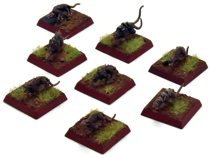 Games Workshop SKAVEN 8 Giant Rats #8 Warhammer Fantasy