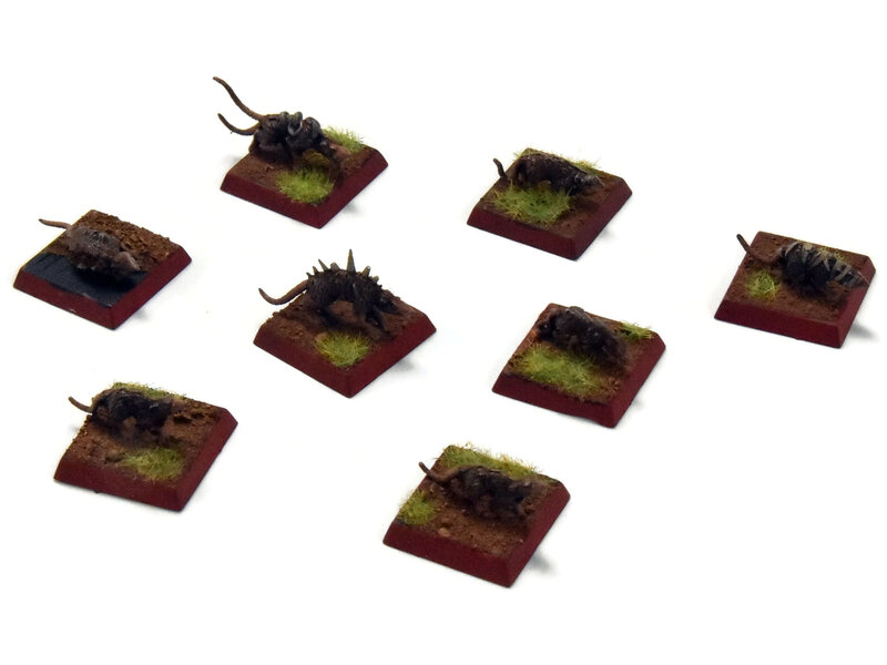 Games Workshop SKAVEN 8 Giant Rats #8 Warhammer Fantasy