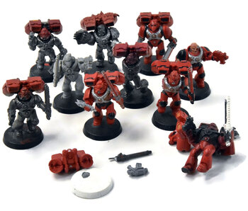 BLOOD ANGELS 10 Assault Marines  #1 Warhammer 40K INCOMPLETE