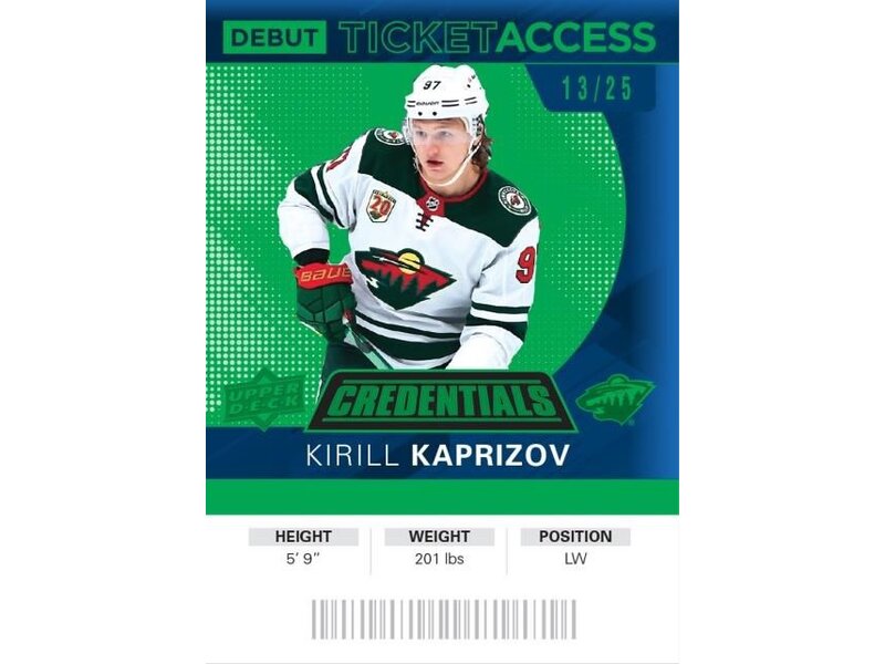Upper Deck Upper Deck Credentials Hockey 21/22