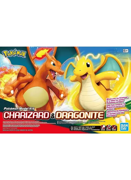 Bandai Charizard & Dragonite 'Pokemon', Bandai Spirits Pokemon Model Kit