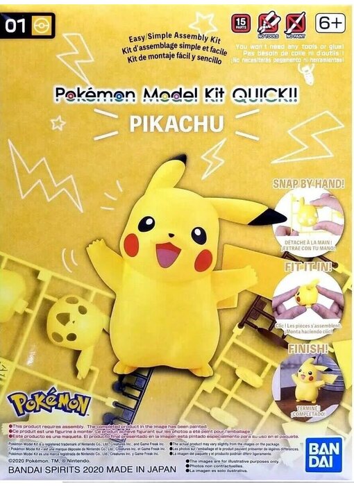 Bandai Spirits Pokemon Model Kit Quick! #01 Pikachu