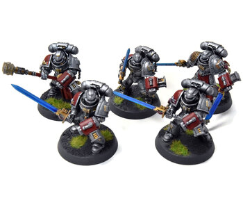 GREY KNIGHTS 5 Strike Squad #2 WELL PAINTED Warhammer 40K