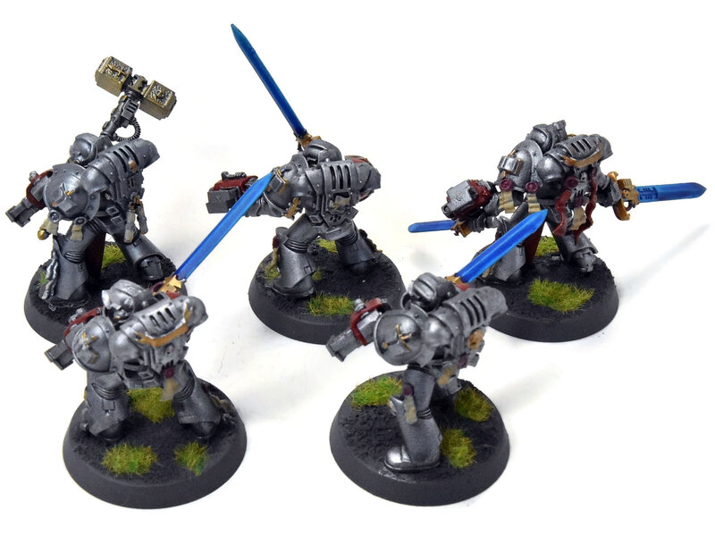 Games Workshop GREY KNIGHTS 5 Strike Squad #2 WELL PAINTED Warhammer 40K