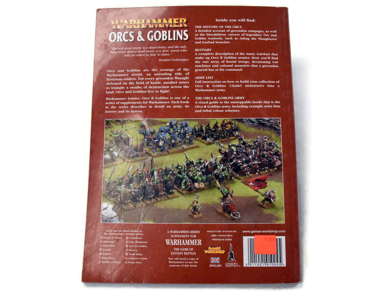 Games Workshop ORC & GOBLINS Army Supplement Used Good Condition Warhammer Fantasy codex