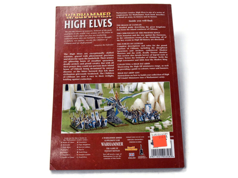 Games Workshop HIGH ELVES Army Supplement USED Good Condition Warhammer Fantasy