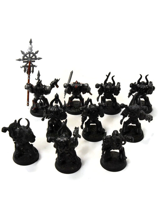 CHAOS SPACE MARINES 10 Chaos Marines #2 Warhammer 40K missing arm