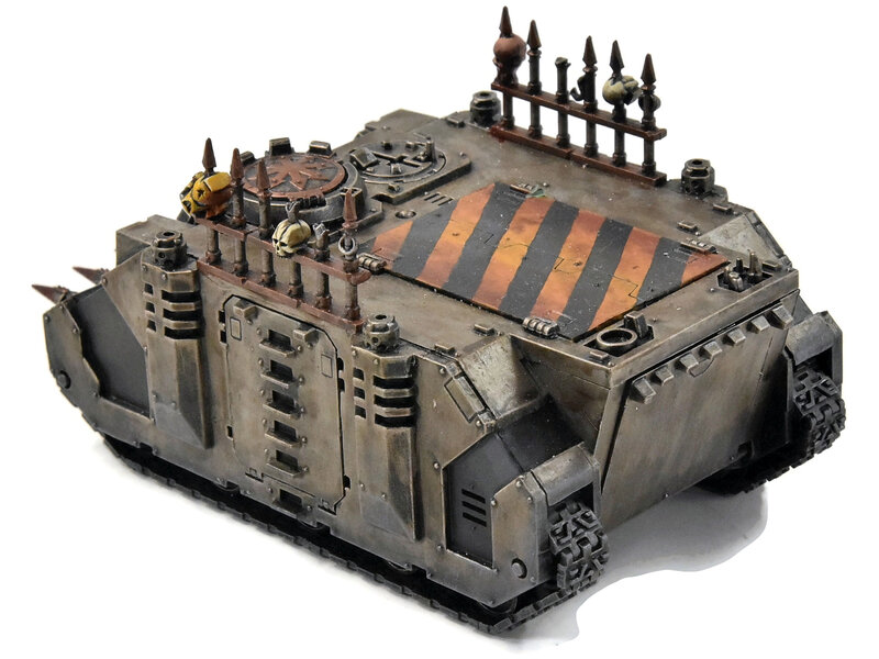 Games Workshop CHAOS SPACE MARINES Iron Warriors Chaos Rhino #1 PRO PAINTED Warhammer 40K