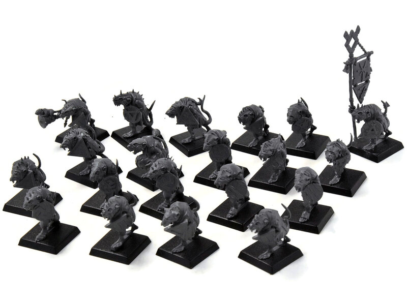 Games Workshop SKAVEN 20 Clanrats #6 no weapons Warhammer Fantasy