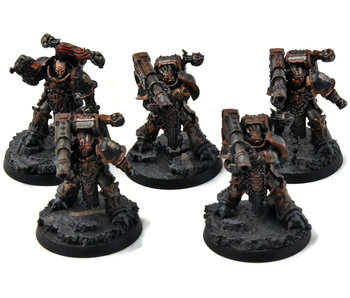 CHAOS SPACE MARINES Iron Warriors 5 Havoc Squad #1 PRO PAINTED 40K Havocs