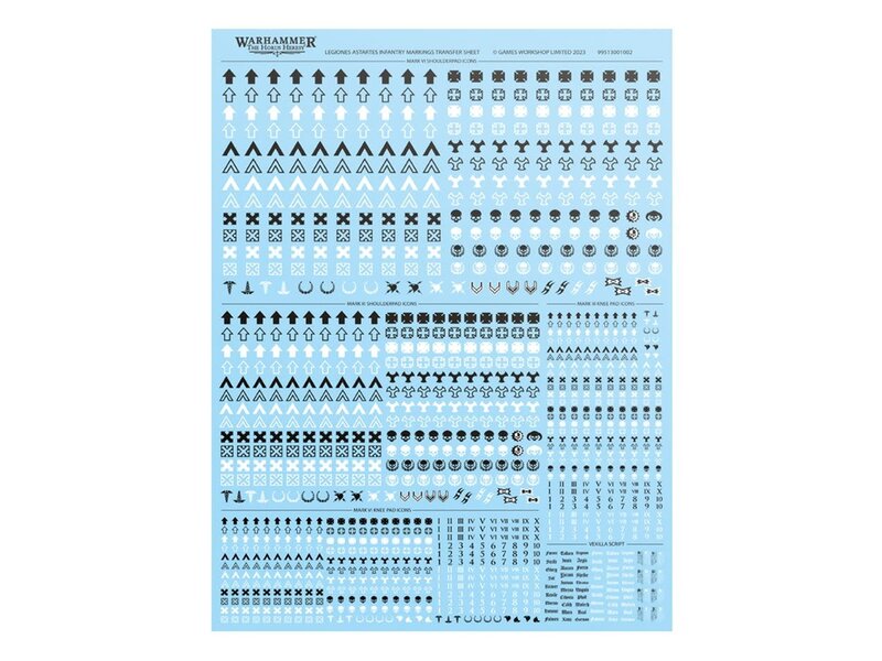 Games Workshop Legiones Astartes Infantry Transfers