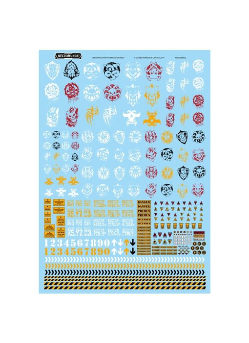 Necromunda - Underhive Graffiti Transfer Sheet
