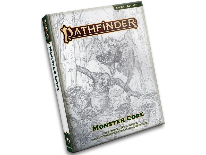 Paizo Pathfinder Rpg Monster Core Sketch Cover Edition