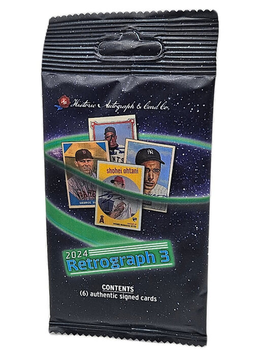 2024 Historic Autograph Retro Graph Baseball #3 Pack