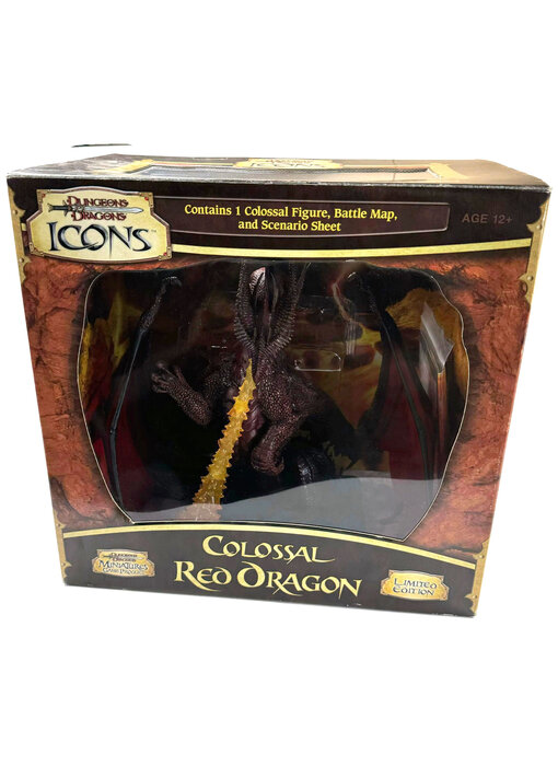 DUNGEONS & DRAGONS Icons Colossal Red Dragon Limited Edition USED with box