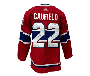 Cole Caufield Autographed & Inscribed Adidas Authentic Jersey - Limited Edition of 22 - Goal Edition