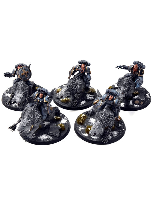 SPACE WOLVES 5 Thunderwolf Cavalry #2 PRO PAINTED Warhammer 40K