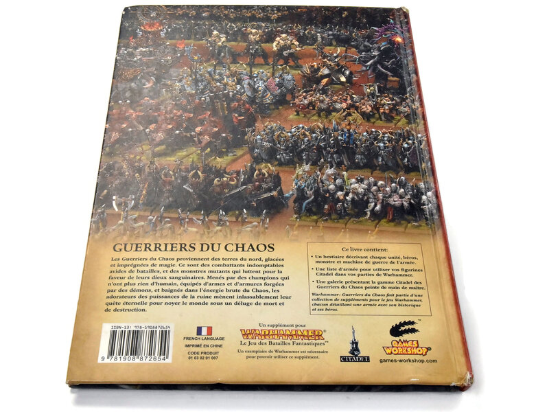 Games Workshop CHAOS WARRIORS codex FRENCH USED Guerriers du Chaos Warhammer Fantasy