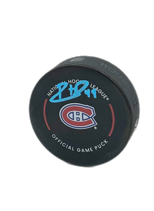 Rafael Harvey-Pinard Autographed Puck - Official