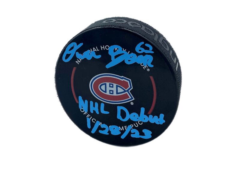 Owen Beck Autographed & Inscribed Puck - Official
