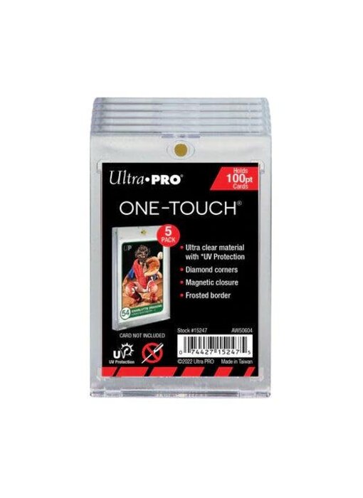 Ultra Pro 1 Touch 100 Pt Magnetic Holder 5-Pack
