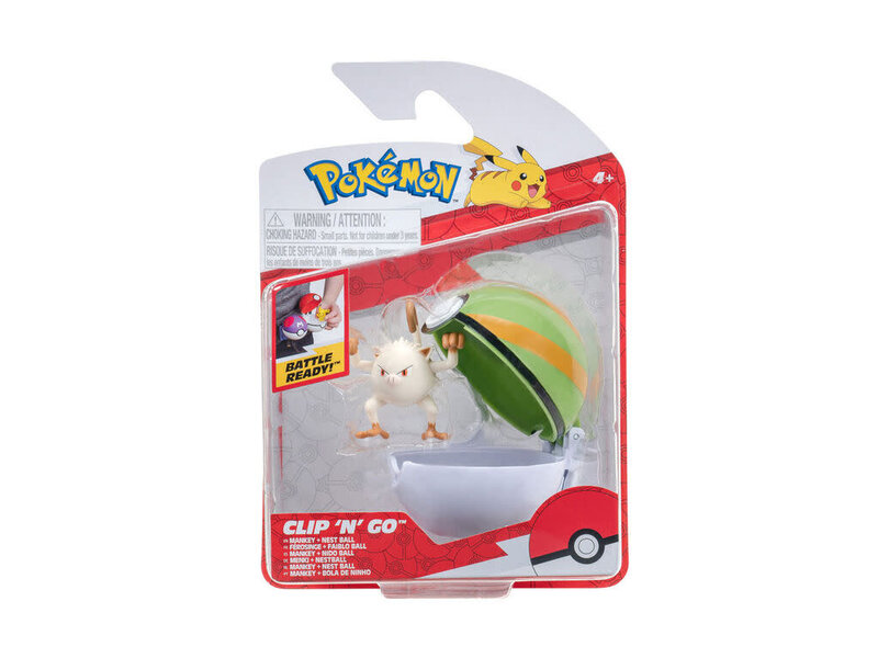 Pokémon Trading cards Pokemon Clip N Go - Mankey & Nest Ball