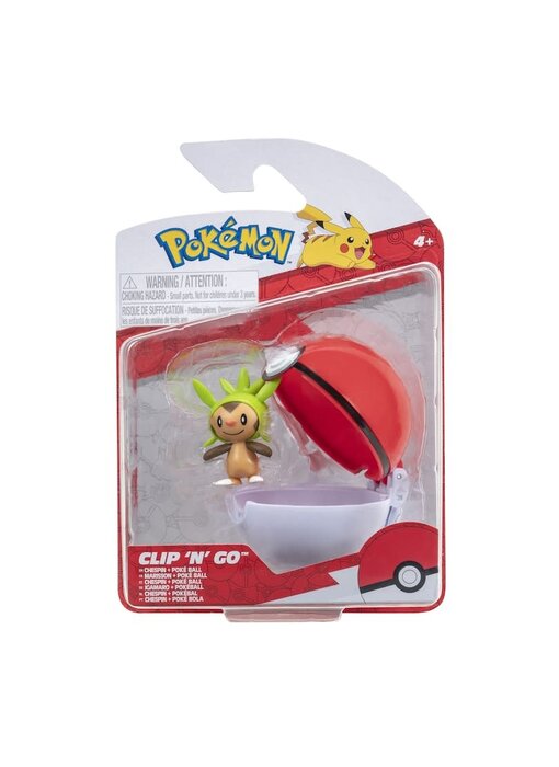 Pokemon Clip N Go - Chespin & Poke Ball