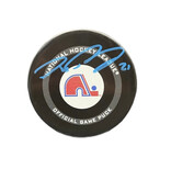 Peter Forsberg Autographed Puck - Official Quebec