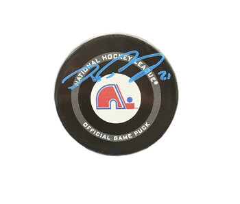 Peter Forsberg Autographed Puck - Official Quebec