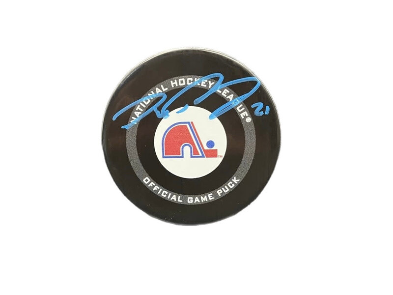 Peter Forsberg Autographed Puck - Official Quebec