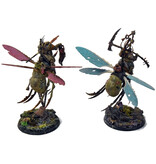 Games Workshop MAGGOTKIN OF NURGLE 2 Plague Drones #1 WELL PAINTED Sigmar Pusgoyle Blightlords