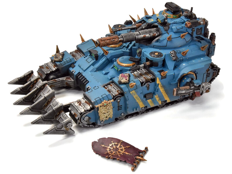 Games Workshop THOUSAND SONS Kratos Heavy Assault Tank #1 WELL PAINTED broken flag 40K