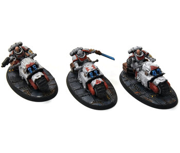 SPACE MARINES White Scars 3 Outriders #1 PRO PAINTED Warhammer 40K