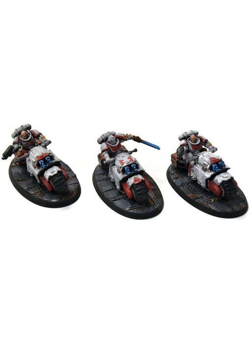 SPACE MARINES White Scars 3 Outriders #1 PRO PAINTED Warhammer 40K