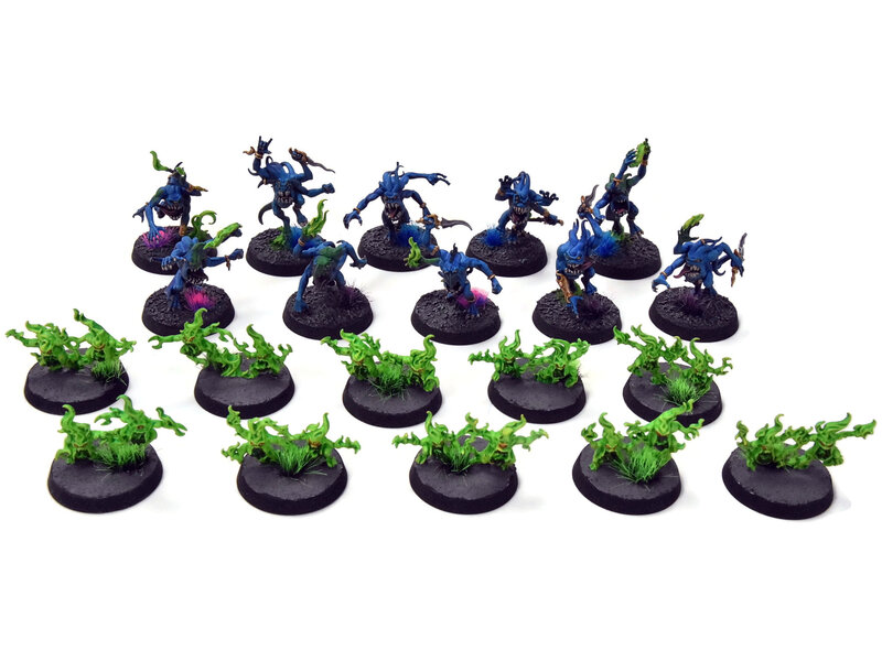 Games Workshop CHAOS DAEMONS 20 Blue Horrors And Brimstone Horrors #1 WELL PAINTED 40K