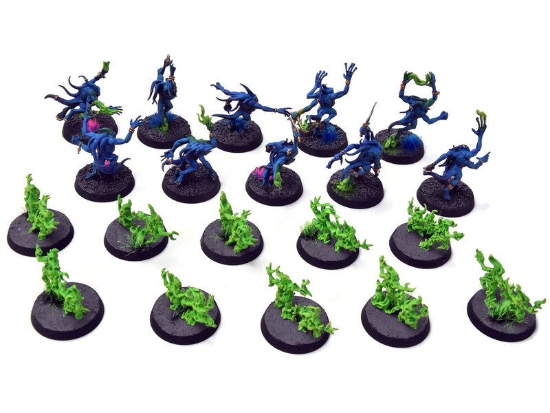 Games Workshop CHAOS DAEMONS 20 Blue Horrors And Brimstone Horrors #1 WELL PAINTED 40K