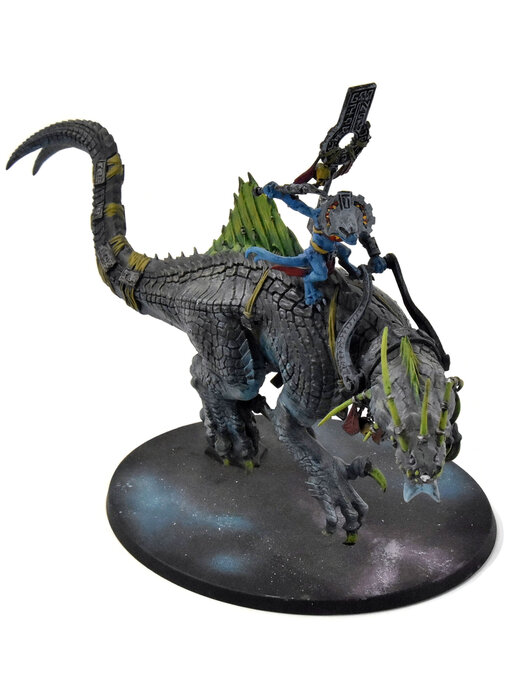 SERAPHON Skink Oracle On Troglodon #1 WELL PAINTED Sigmar