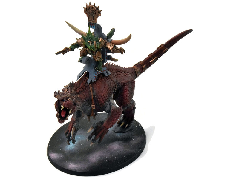 Games Workshop SERAPHON Oldblood On Carnosaur #1 WELL PAINTED Sigmar