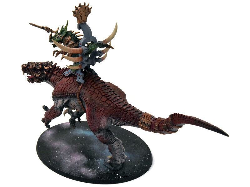 Games Workshop SERAPHON Oldblood On Carnosaur #1 WELL PAINTED Sigmar