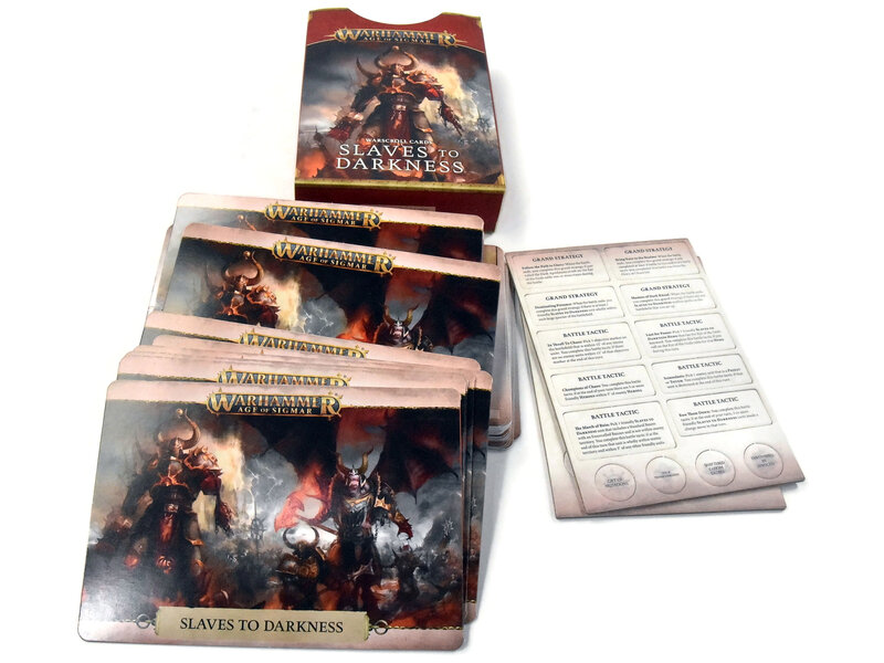 Games Workshop SLAVES TO DARKNESS Warscroll Cards #1 Sigmar