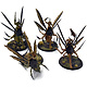 CHAOS DAEMONS 4 Plague Drones #1 Warhammer 40K WELL PAINTED